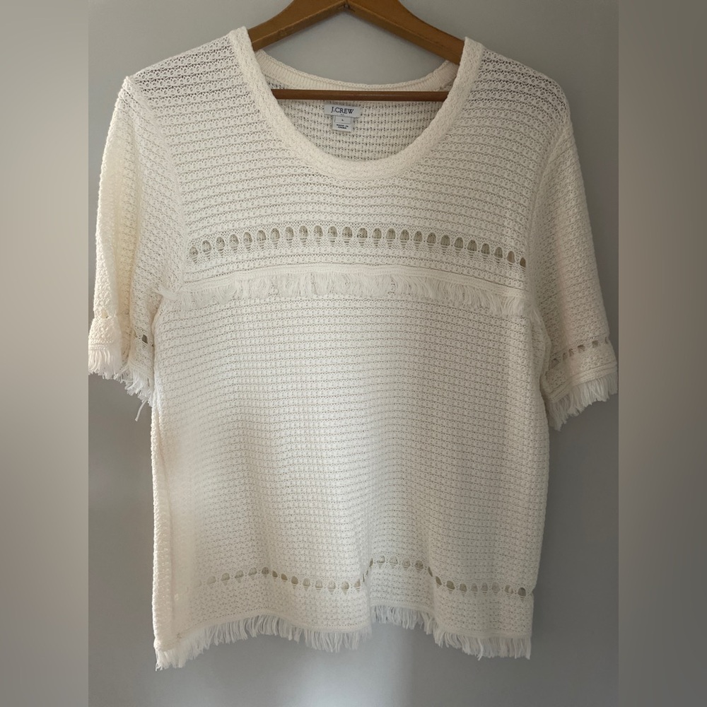 JCrew, beach sweater, see through